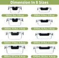 8-Pack Borosilicate Glass Food Storage Containers with Lids